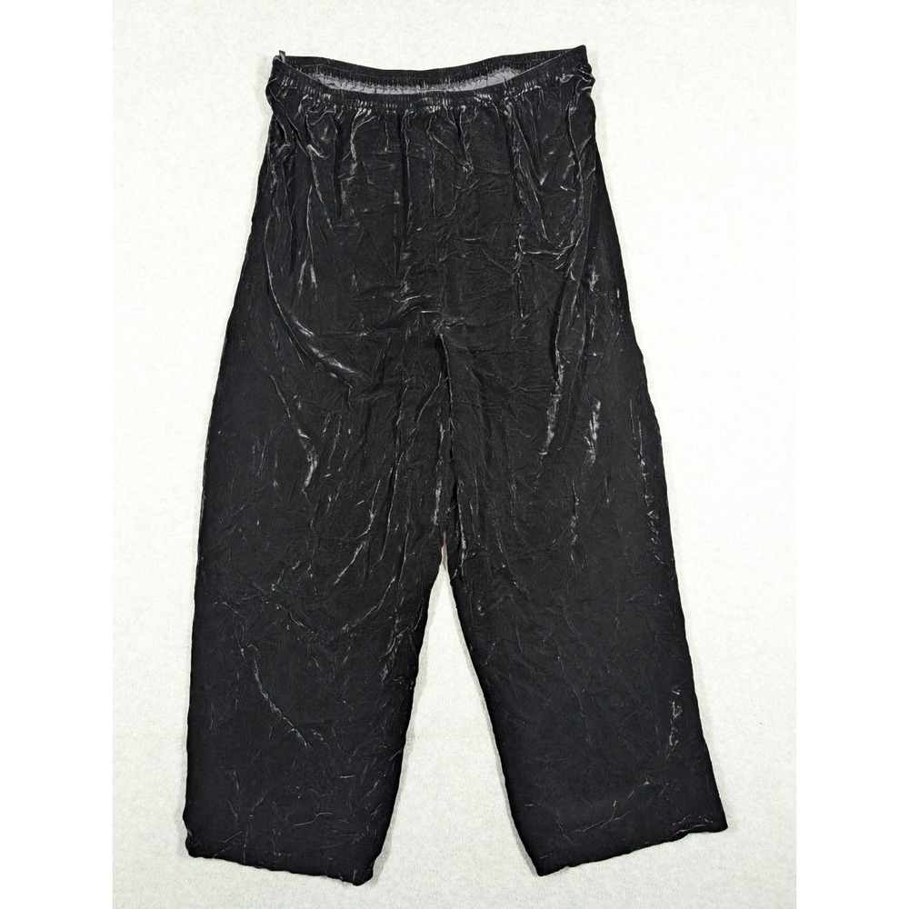 Eileen Fisher Women Pants 1X Straight Pull On Velvet Stretch Elegant Minimalist